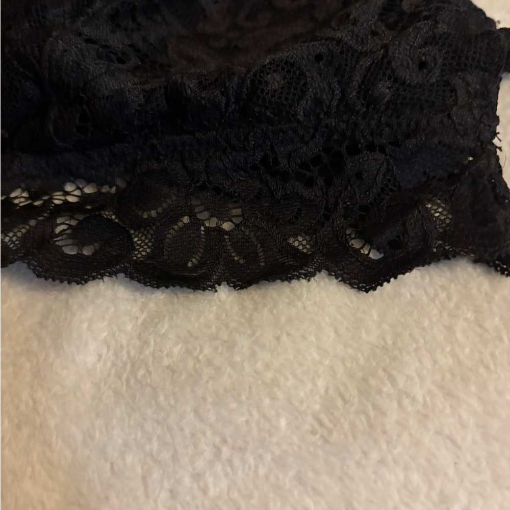 Maurices Black Floral Lace Bralette NWOT Size Large - Picture 7 of 7